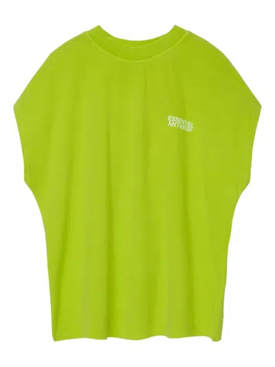 Essentiel Antwerp 99 Number-print Top In Green