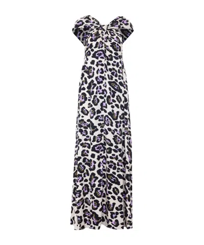 Essentiel Antwerp Jaycee A-line Halterneck Maxi Dress In Multi