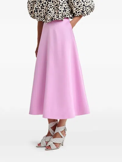 Essentiel Antwerp A-line Midi Skirt In Pink