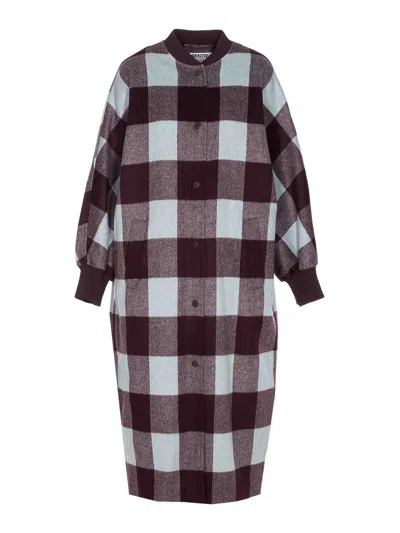 ESSENTIEL ANTWERP MULTICOLOR IFIT DOUBLE BREASTED COAT