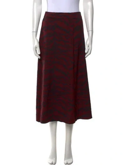 Pre-owned Essentiel Antwerp Animal Print Midi Length Skirt In Multicolor