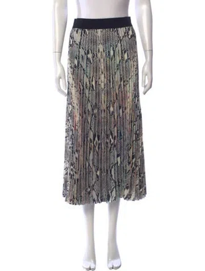 Pre-owned Essentiel Antwerp Animal Print Midi Length Skirt W/ Tags In Multicolor