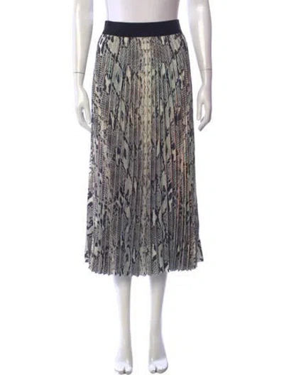 Pre-owned Essentiel Antwerp Animal Print Midi Length Skirt W/ Tags In Multicolor