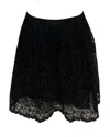 Essentiel Antwerp Antwerp Lace Skirt In Black Nylon In Black