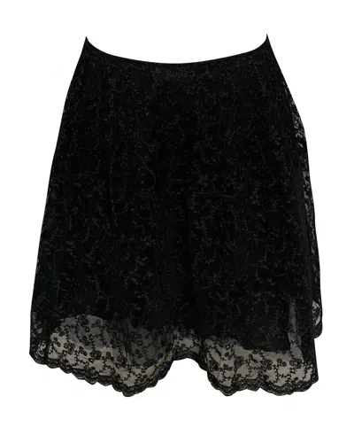 Essentiel Antwerp Antwerp Lace Skirt In Black Nylon