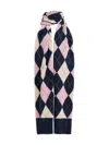 Essentiel Antwerp Argyle Jacquard Scarf In Multi