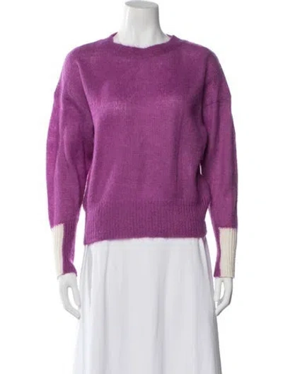 Pre-owned Essentiel Antwerp Bateau Neckline Sweater In Purple