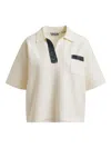 Essentiel Antwerp Beaded-embellished Polo Shirt In Neutral