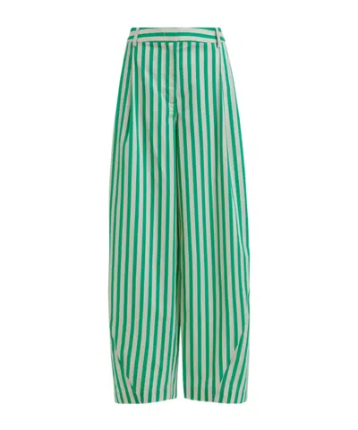 Essentiel Antwerp Belt Loop Casual Pants In Green