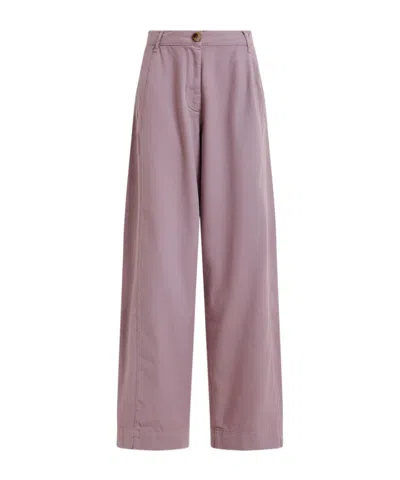 Essentiel Antwerp Belt Loop Casual Pants In Light Purple