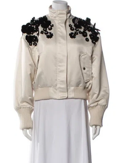 Pre-owned Essentiel Antwerp Biker Jacket In Neutral
