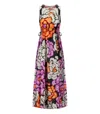 Essentiel Antwerp Flowers Black Long Dress In Black