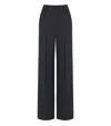 Essentiel Antwerp Gorror Black Wide Leg Trousers In Black