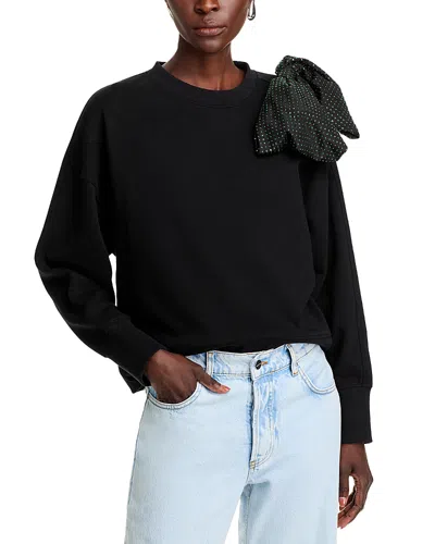 Essentiel Antwerp Bow Sweatshirt - Exclusive In Black