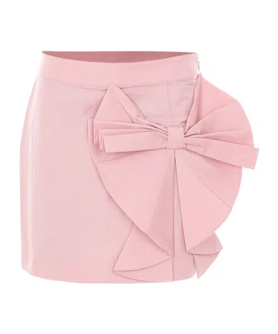 Essentiel Antwerp Bow-detail Mini Skirt In Pink