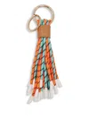 Essentiel Antwerp Braided-cords Keyring In Brown