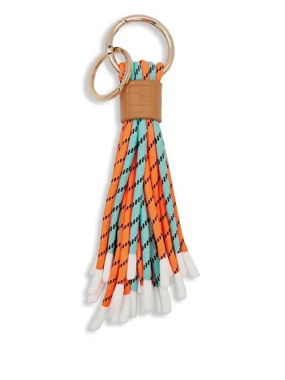 Essentiel Antwerp Braided-cords Keyring In Brown