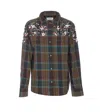 Essentiel Antwerp Goldfield Green Shirt In Brown
