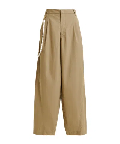Essentiel Antwerp Casual Pants With Belt Loops In Brown