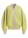 Essentiel Antwerp Check-pattern Cardigan In Yellow