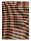 Essentiel Antwerp Checked-pattern Asymmetric-hem Midi Skirt In Brown