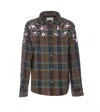 Essentiel Antwerp Goldfield Green Shirt In Brown