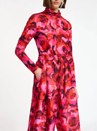 Essentiel Antwerp Coehlo Turtleneck Top In Cherry In Pink