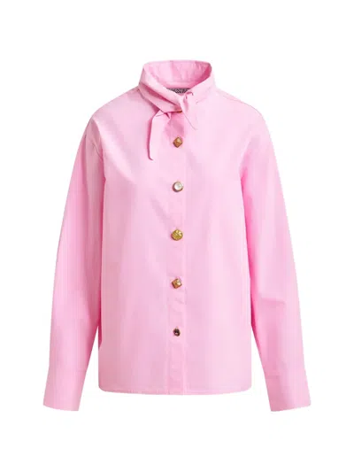 Essentiel Antwerp Collared Button Shirt In Pink