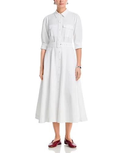 Essentiel Antwerp Collared Shirt Dress In White