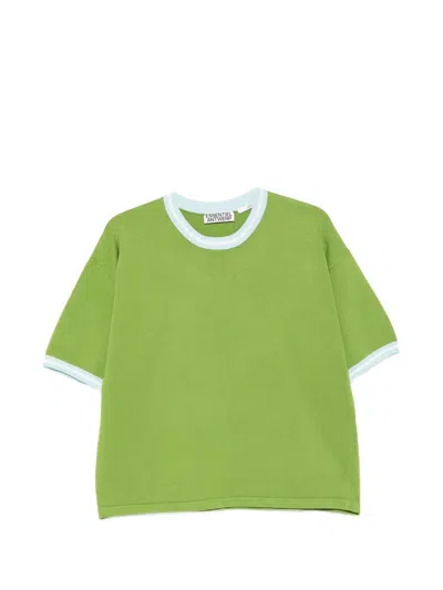 Essentiel Antwerp Jefinitely Contrast Pullover Combo2 Spirulina Green In Black