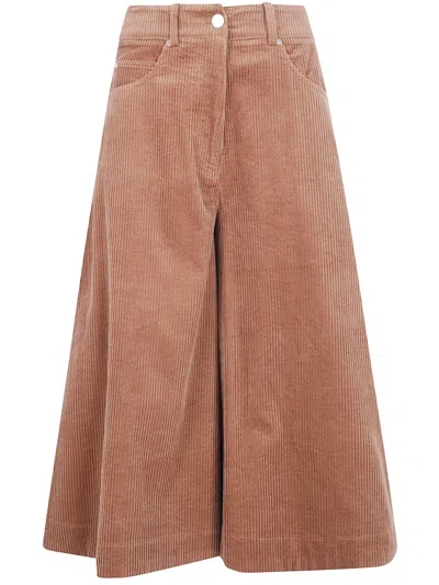 Essentiel Antwerp Corduroy Bermuda Shorts "kigi" In Brown