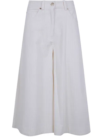 Essentiel Antwerp Corduroy Bermuda Shorts "kigi" In White