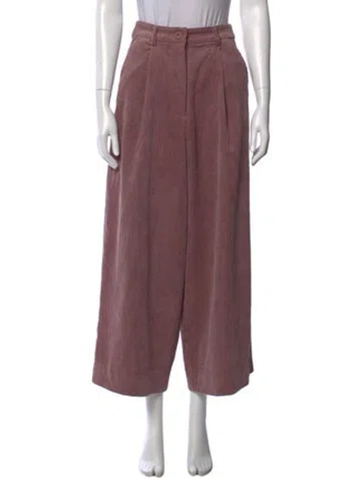 Pre-owned Essentiel Antwerp Corduroy Wide Leg Pants In Pink