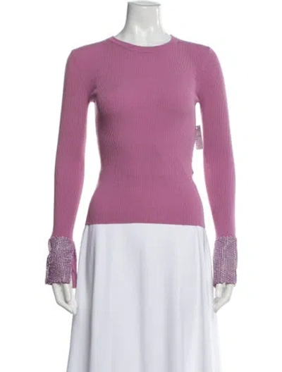 Pre-owned Essentiel Antwerp Crew Neck Long Sleeve Top In Purple