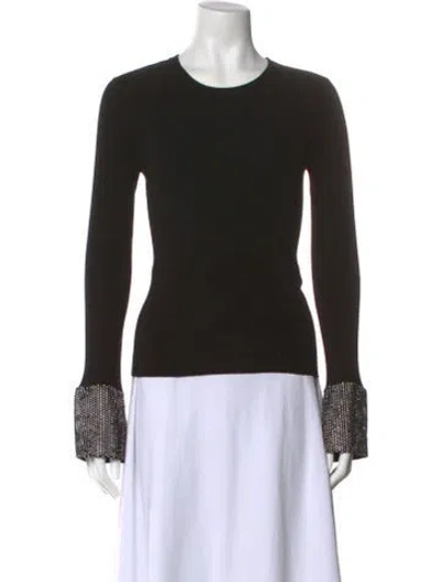 Pre-owned Essentiel Antwerp Crew Neck Long Sleeve Top W/ Tags In Black