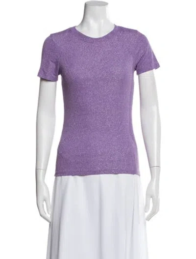 Pre-owned Essentiel Antwerp Crew Neck Short Sleeve T-shirt In Purple