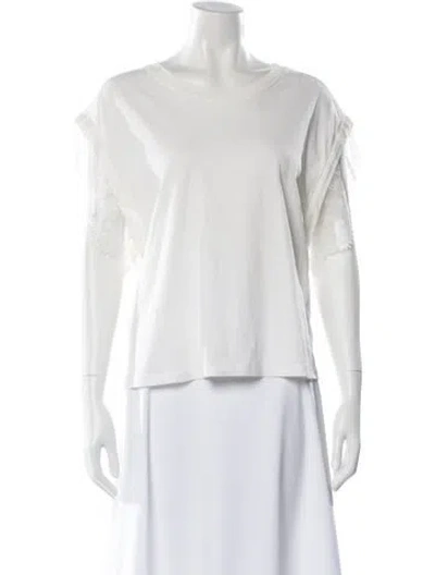Pre-owned Essentiel Antwerp Crew Neck Short Sleeve T-shirt In White
