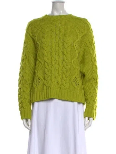 Pre-owned Essentiel Antwerp Crew Neck Sweater In Green