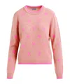 Essentiel Antwerp Isa Jacquard Heart Sweater In Pink