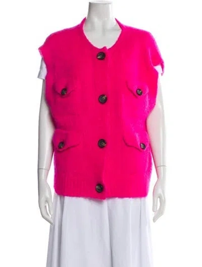 Pre-owned Essentiel Antwerp Crew Neck Sweater In Pink