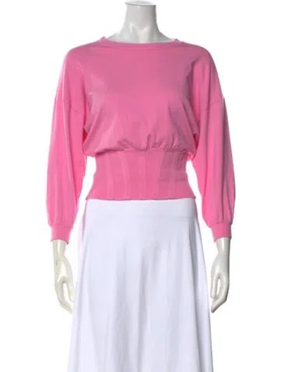 Pre-owned Essentiel Antwerp Crew Neck Three-quarter Sleeve Top W/ Tags In Pink