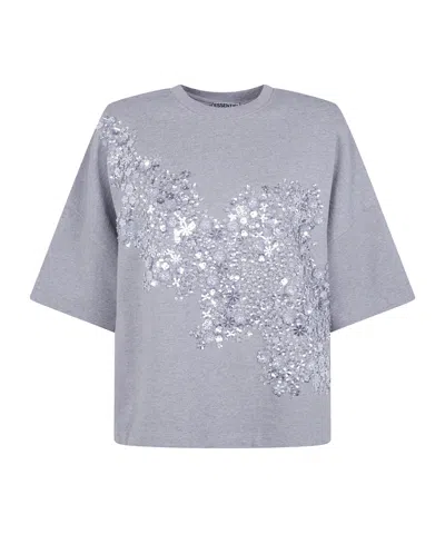 Essentiel Antwerp Crew Neck Top In Gray