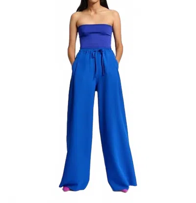 Essentiel Antwerp Dana High Waist Pants In Blue
