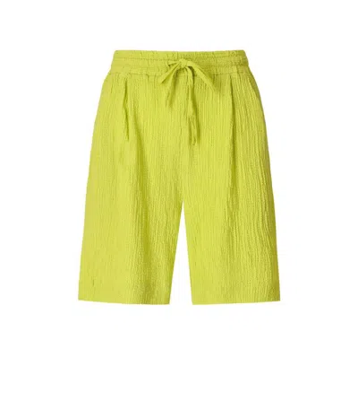 Essentiel Antwerp Didim Lime Bermuda Shorts In Yellow