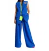 Essentiel Antwerp Dolan Sleeveless Blazer In Blue In Blue
