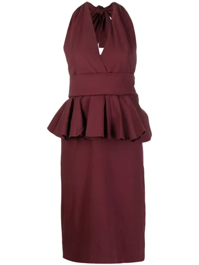 Essentiel Antwerp Dorever Dress In Burgundy