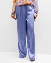 Essentiel Antwerp Dotto Wide Leg Pant In Atlantic In Multi