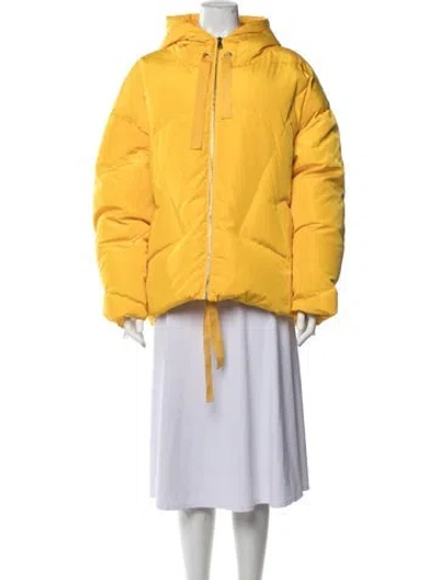 Pre-owned Essentiel Antwerp Down Jacket In Yellow
