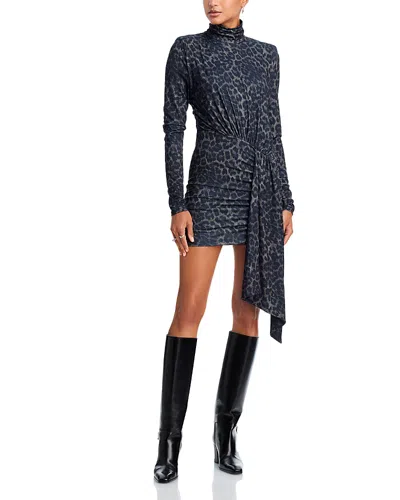 Essentiel Antwerp Draped Dress In Blue