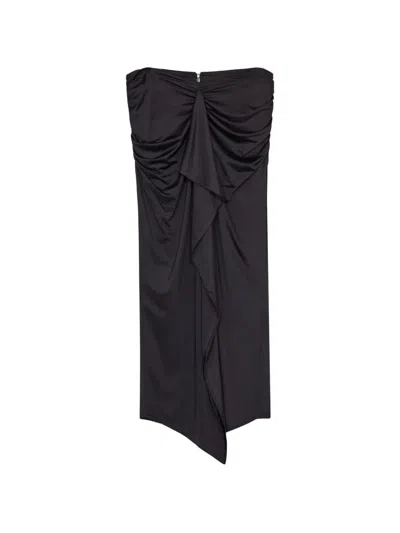 Essentiel Antwerp Draped Ruffled Skirt In Black